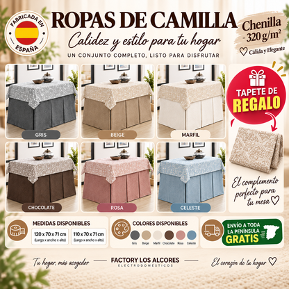 Ropa Camilla Alcores + "TAPETE DE REGALO"– Máximo Confort para el Invierno