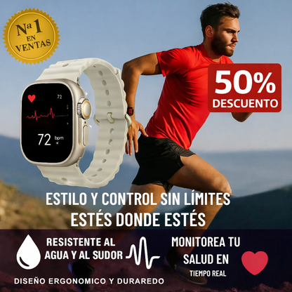 "Smartwatch Ultra Pro + 2 Correas de Regalo | Llamadas & Salud 24/7"