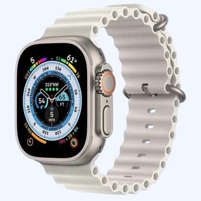 Smartwatch Ultra Pro con 2 correas (blanco + negro) Conéctate. Entrena. Vive con estilo.