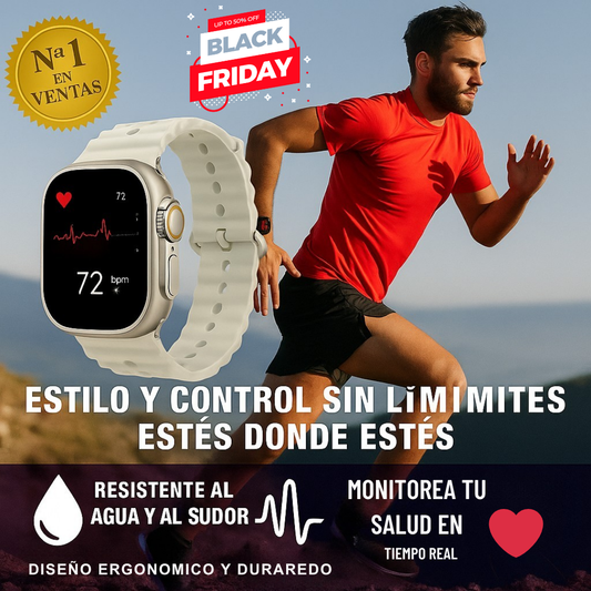 "Smartwatch Ultra Pro + 2 Correas de Regalo | Llamadas & Salud 24/7"