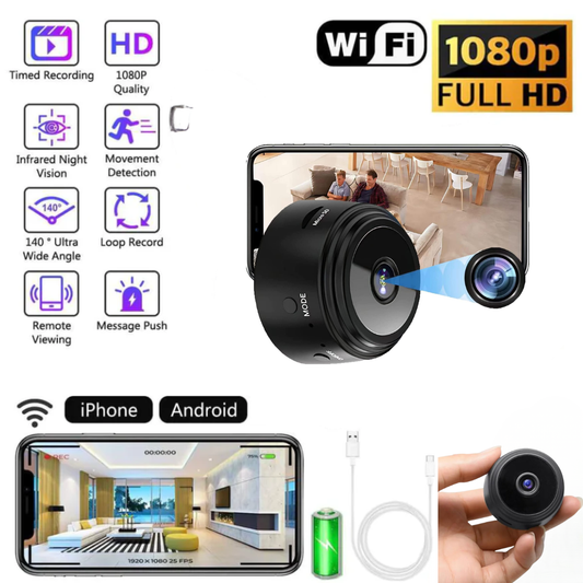 Mini Cámara de Seguridad Full HD 4K Ultra Vision