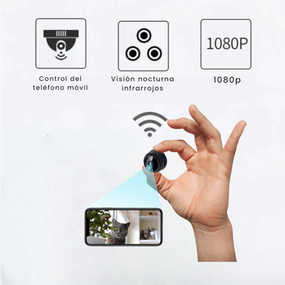 Mini Cámara de Seguridad Full HD 4K Ultra Vision