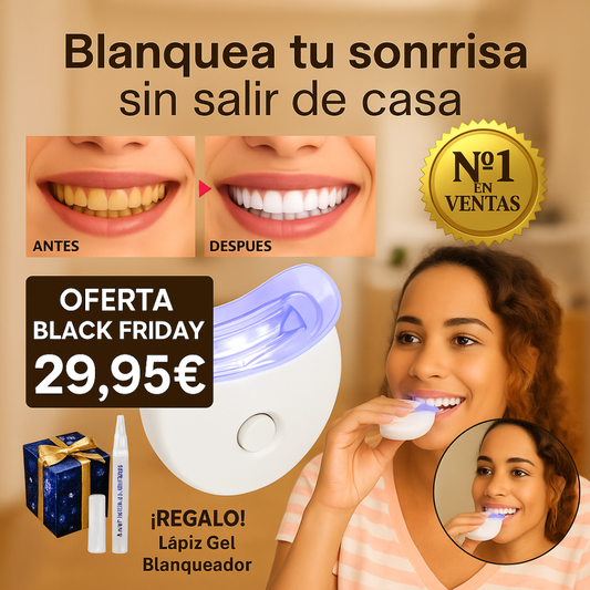 Blanqueador dental UV Consigue una sonrisa perfecta en solo 20 minutos.