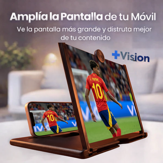 Amplificador de Pantalla +VISION para Móvil | Efecto Cine HD | Ligero y Portátil
