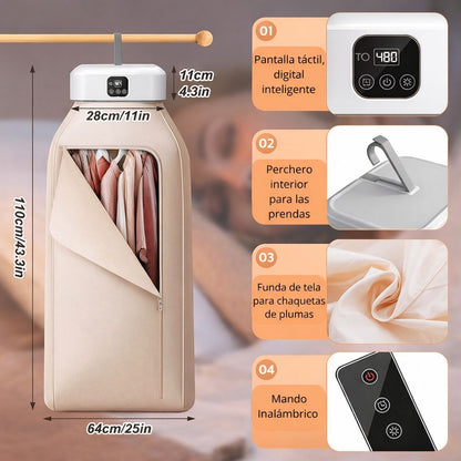 Secadora AirDry Portátil  - Ropa seca en minutos, sin instalación
