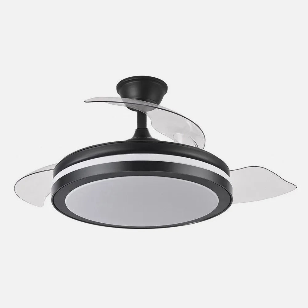 Ventilador de Techo Espartac Plus Negro/Blanco Motor DC 59W 3 Aspas con Mando