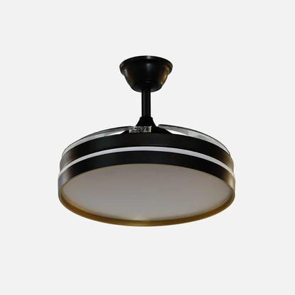 Ventilador de Techo Mandarín Negro/Oro Motor DC 72W 3 Aspas 108cm con Mando