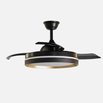 Ventilador de Techo Mandarín Negro/Oro Motor DC 72W 3 Aspas 108cm con Mando